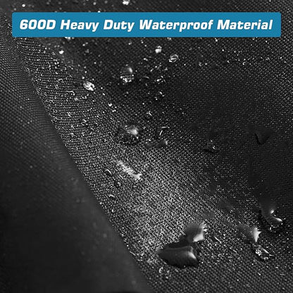 Vailge Grill Cover,72-inch Waterproof BBQ Cover,600D Heavy Duty Gas Grill Cover, UV & Dust & Rip & Fading Resistant,Suitable for Weber, Brinkmann, Char Broil Grills and More,Black