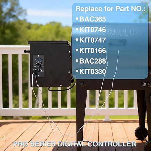 Pellet Grill Controller for Traeger Control Panel Replacement Parts Rtd Temperature Sensor Thermometer Probe Digital Thermostat Board BBQ Somker Accessories