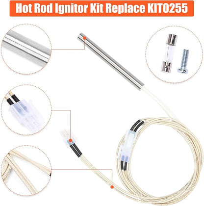 D2 Hot Rod Igniter Replacement for Traeger Pro 575 & 780, Ironwood 650 & 885, Silverton 620 & 810 Pellet Grills, KIT0255 Heating Element for Traeger D2 Direct Drive & WiFIRE Technology, 80W 20V