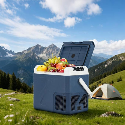 ICF19 12 Volt Car Refrigerator,20QT/19L Portable Freezer Electric Cooler -4℉~68℉,12/24V DC 100-240V AC Car Fridge for Camping, Road Trips, RV, Truck