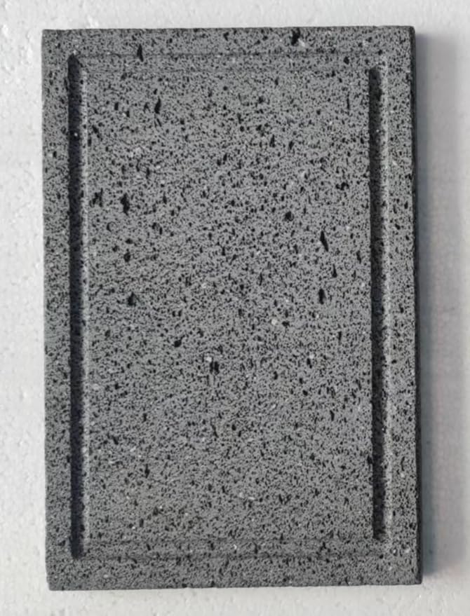 Lava stone cooking shingles, flat, open grooves, 8 "x 12", lava cooking stone pizza, meat, seafood and vegetables. Outdoor steak barbecue. Camping grill net, grill pan, Korean grill