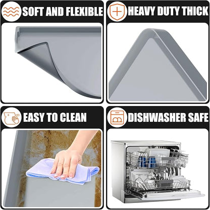 Silicone Griddle Mat Cover for Blackstone - 17 Inch True All-Encompassing Coverage Heavy Duty Food Grade Grill Buddy Mat, All Season Cooking Surface Protective Cover