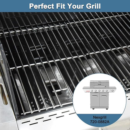 Replacement Parts for Nexgrill 720-0882A Evolution Infrared Plus 5-Burner Grill, Grease Tray, Heat Plates, Burner Tubes and Igniter, Grill Grates for Nexgrill 5 Burner 720-0882A Gas Grill
