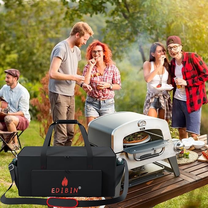 Pizza Oven Plus Carry Bag for Cuisinart CGG-403 3-in-1 Grill,Heavy Duty 600D Waterproof Pizza Oven Plus Grill Cover for Cuisinart CGG-403 3 in 1 Grill