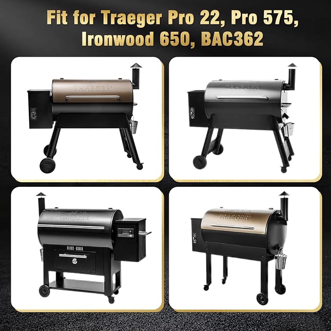 Uniflasy Grill Shelf Accessories for Traeger Pro 34, 37" x 12" Folding Front Shelf for Traeger Pro 34, Texas Elite 34 & Century 885 Pellet Grills, BAC363 Heavy-Duty
