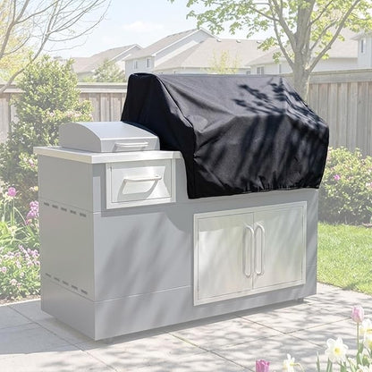 44" Built-in Grill Cover for Outdoor Kitchen - Winterproof & Waterproof BBQ Grill Head Cover, Heavy Duty 420D Oxford, Snow/Frost/Rain Protection for Built-in Gas Grills