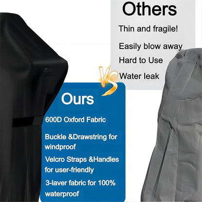 Mini Gas Grill Cover for Royal Gourmet CC1015W for Joyfair Charcoal Grill | 17x12x15,Waterproof Dustproof Heavy Duty Oxford Fabric,for Royal Gourmet CC1015W for Joyfair Portable Charcoal Grill