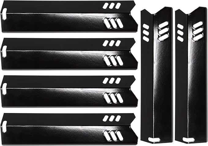 Criditpid Grill Heat Plates Shields for Dyna-Glo DGB610SSP, DGF600SSP, DGF493BNP, DGF510SBP, 15 inch Heat Tents for Outdoor Gourmet GR2205720-OG-00, GR2205723-OG-00, BHG, Backyard Grill Parts, 6-Pack