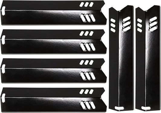 Criditpid Grill Heat Plates Shields for Dyna-Glo DGB610SSP, DGF600SSP, DGF493BNP, DGF510SBP, 15 inch Heat Tents for Outdoor Gourmet GR2205720-OG-00, GR2205723-OG-00, BHG, Backyard Grill Parts, 6-Pack