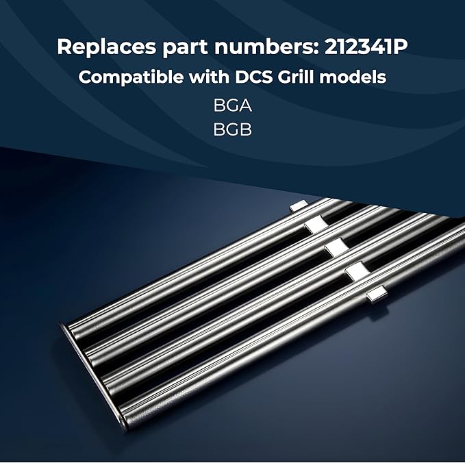 DCS Stainless Steel BGA Grill Grate for DCS Grills - Stainless Steel Grate Replacement Part 212341P for BGA Series Gas Grills, 4 Slats for Even Heat Distribution