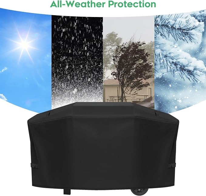 Grill Cover fit for Weber Slate 28" Rust-Resistant Griddle, Heavy-Duty 600D Waterproof Cover for 3401060 Weber Slate 28 inch Flat Top Griddle Grill Cover