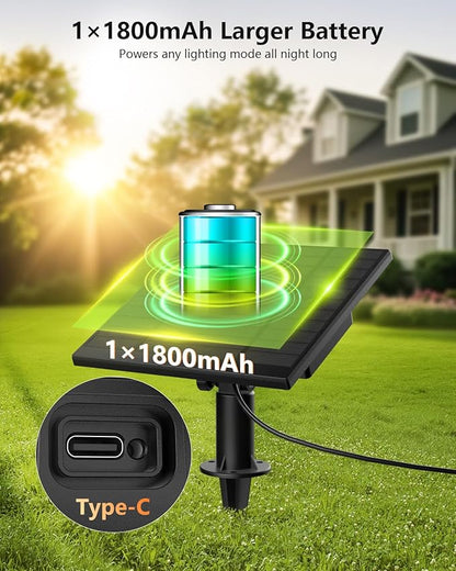 Brightown 37FT Solar String Lights Outdoor Waterproof with Remote & Timer, 10+1 LED Shatterproof Bulbs, USB/Solar Powered Dimmable Patio Lights for Garden Backyard Wedding Decor