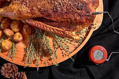 ThermoWorks DOT — Chefs’ Favorite Simple Alarm Thermometer - Cayenne Pepper Red