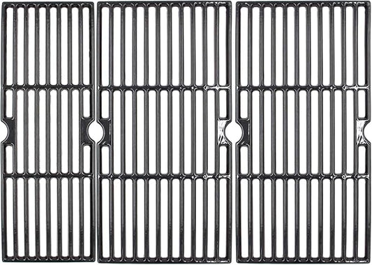 Hongso 18 3/16 inch Porcelain Cast Iron Grill Grates for 463347519 463373019 CharBroil Performance 5 Burners, for 4 Burners 463342118 463342119 463347017 463332718 463376217 463376519 463376619 Grills
