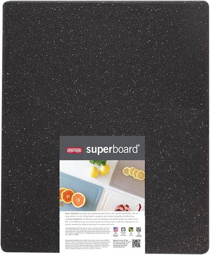 Dexas Superboard Reversible Pastry Board, 14 x 17 Inches, Midnight Granite Color - Dishwasher Safe, Plastic, Ideal for Baking and Food Prep