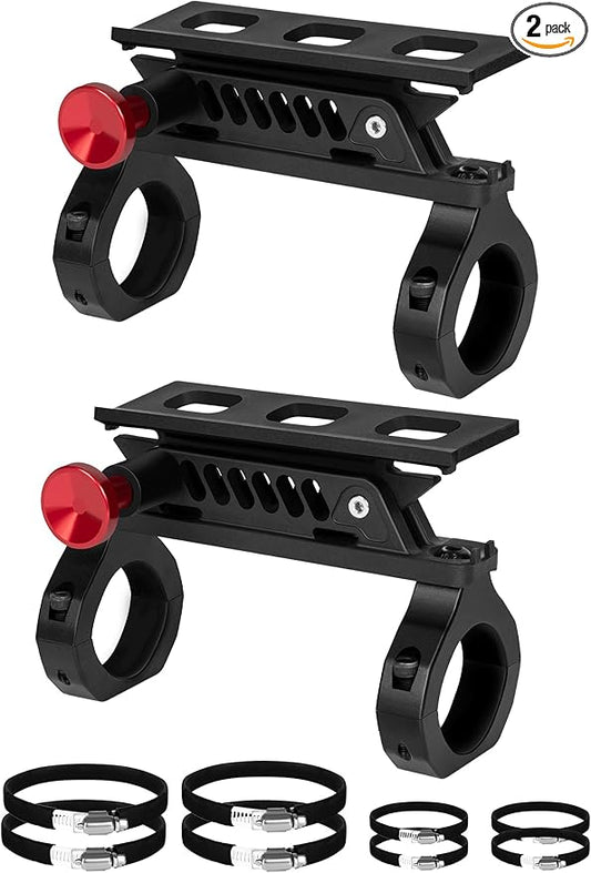 ZIDIYORUO 2PCS UTV Fire Extinguisher Mount Kits, Quick Release Roll Bar Fire Extinguisher Holder Fit for 1.75"-2" Roll Cage, Compatible with Polaris RZR/ Maverick Can Am X3/Kawasaki/Talon Pioneer