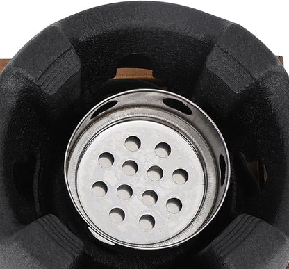 Japanese Mini Hibachi Grill, Aluminum Alloy Hibachi Grills Charcoal Stove Portable Japanese BBQ Grill Round Food Charcoals Stove Small Charcoal Grill for Backyard, Camping, Boat(L)