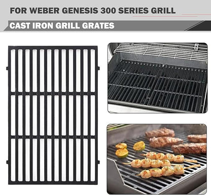 Genesis E310 Grill Replacement Parts 7621 Flavorizer Bars Parts 7524 Grill Grates 65505 Heat Deflector Weber Genesis E-330 E-310 S-330 EP-330 Grill Parts 7620 Flavor Bars Cooking Grates Replacement