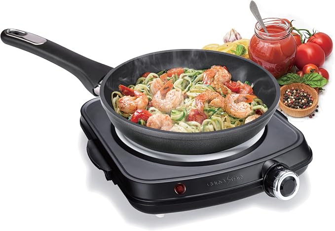 EUROSTAR Single Burner, Black