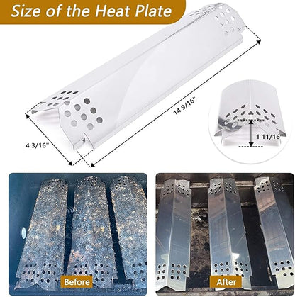 Replacement Parts for Nexgrill 720-0898 730-0898 720-0898A 720-0896CA Expert Grill 720-0969 720-0969D, Replacement 720-0898 Heat Plate Flame Tamer 720-0898 Burner 720-0898 Igniter