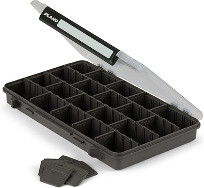 Plano StowAway 3700 Stow Tackle Box, 4 Pack, with Corrosion-Preventive Rustricor, Single Latch Design, Transparent DuraView Lid, Stackable Storage for Fishing Bait, Lures and Gear