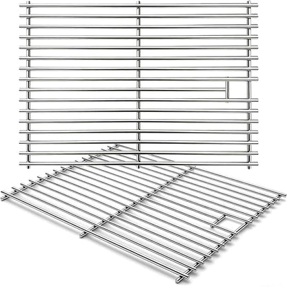 17 Inch Grill Grates for Home Depot Nexgrill 720-0830H 720-0830D 720-0783E 720-0783C 720-0888N 4-Burner Gas Grill - Stainless Steel BBQ Grill Grate Replacement Parts for Outdoor Grill, 2 Pack
