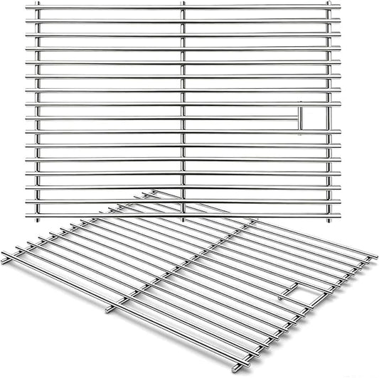 17 Inch Grill Grates for Home Depot Nexgrill 720-0830H 720-0830D 720-0783E 720-0783C 720-0888N 4-Burner Gas Grill - Stainless Steel BBQ Grill Grate Replacement Parts for Outdoor Grill, 2 Pack
