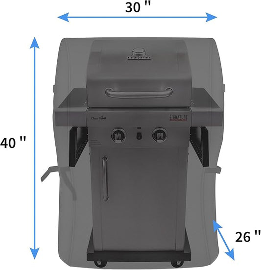 NEXCOVER Grill Cover, 30 Inch Waterproof BBQ Cover, 600D Heavy Duty Gas Grill Cover, Fade Resistant, Weather Resistant, Rip Resistant Barbecue Cover for Weber,Brinkmann, Char Broil, Holland, Jenn Air