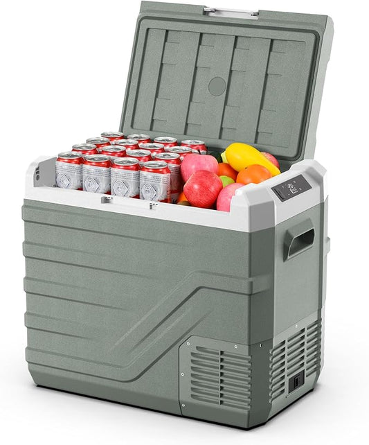 Alpicool Car Refrigerator 12 Volt Refrigerator 46 Quart Portable Freezer 12V Car Fridge Portable Fridge Freezer 12/24V DC 110~240 Volt AC for Truck RV Camper SUV Electric Cooler for Camping -4℉-68℉