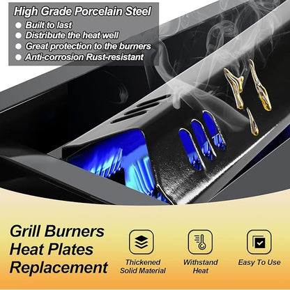 Grill Replacement Parts for Outdoor Gourmet 4 Burner Gasgrill, Heat Plates Shield Tents & Burner for GR2215120-OG-00 FSOGBG1106 GR2215101-OG-00 GR2215120OG00 GR2215101OG00, Grill Kits UFHP2 Heat Tent