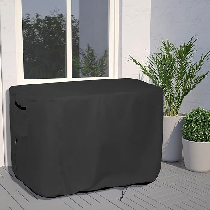 Patio Prep Table Cover for 52 Inch Keter Unity XL Portable Table, Waterproof Weather-Resistant BBQ Grill Prep Table Cover 54L x 22W x 35H, Black