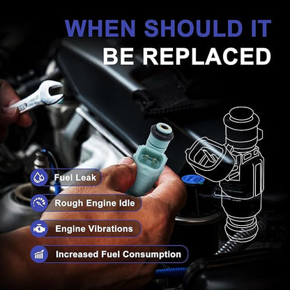HiSport Fuel Injectors 4PCS Replacement for Hyundai Kia Elantra Soul Spectra 2.0L L4 2008-2012 Replace 35310-23800