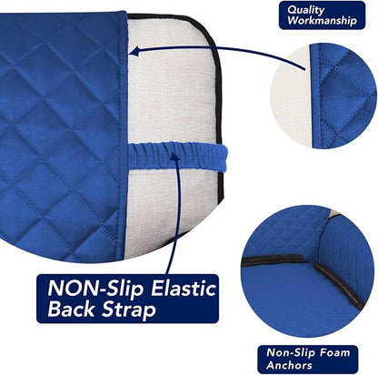 PureFit Reversible Quilted Couch Covers for Dogs Sofa Cover 4 Seater 88" | Classic Blue/Ivory, Water Resistant Couch Protector, Washable Pet Couch Cover with Non Slip and Elastic Straps For Kids