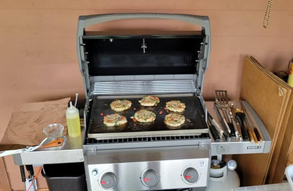 Hisencn Griddle for Camp Chef 2 Burner Stove, 14x32'' Flat Top Griddle for Gas Grills, Camping Griddle for Camp Chef explorer 14, Cast Iron 14 inch Griddle