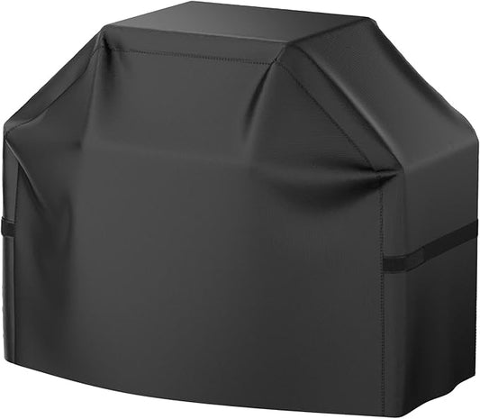 Grill Cover, 52 inch Heavy Duty BBQ Gas Grill Cover for Outdoor Grill, Waterproof, Weather Resistant, Anti-UV, Rip-Proof, Fade Resistant Barbecue Cover with Hook-and-Loop Straps for Most Grills