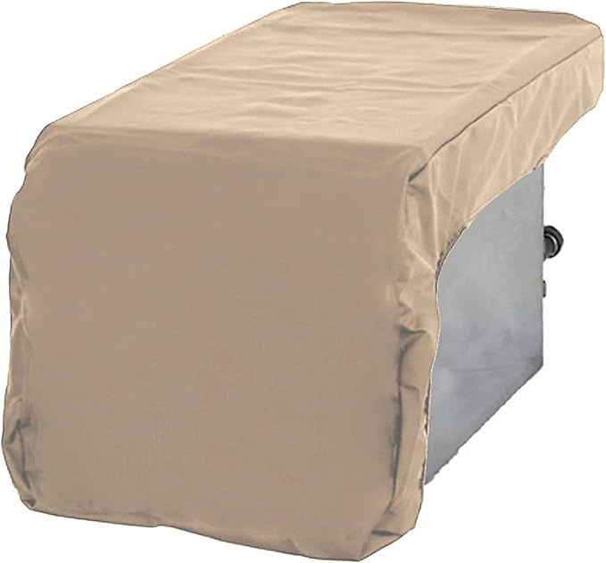 Formosa Covers Built-in Side Burner Cover Fits Wolf SB19, 19.5 Inch Heavy-Duty Waterproof Taupe Polyester Outdoor BBQ Island Guard