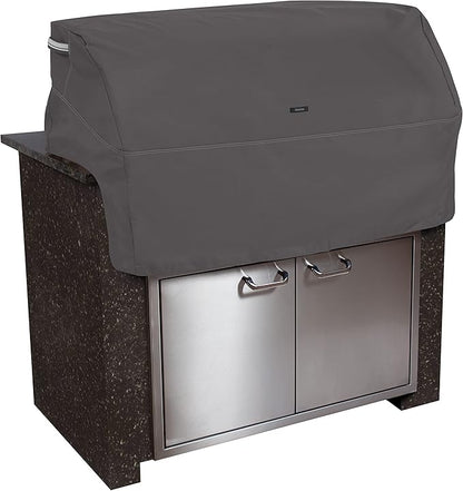 Classic Accessories Ravenna Water-Resistant 37 Inch Built-in BBQ Grill Top Cover, Taupe
