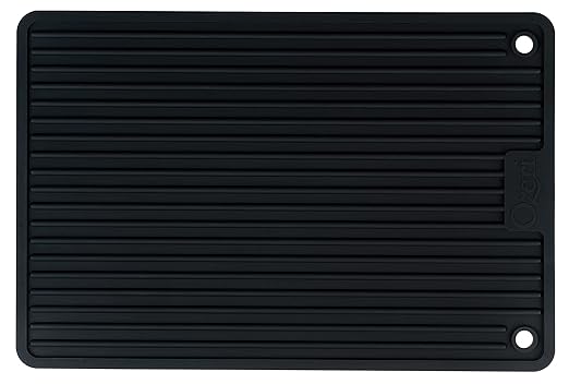 Ozeri BBQ and Grill Utensil Holder Mat Set,Black