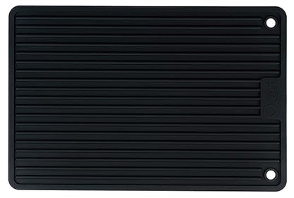 Ozeri BBQ and Grill Utensil Holder Mat Set,Black