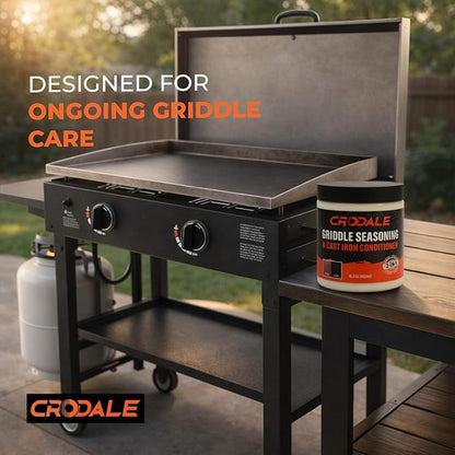 Blackstone Griddle Cleaning Kit - Premium 2-in-1 Blackstone Griddle Seasoning and Conditioner - Blackstone Restoration Kit - Cast Iron and Carbon Steel Cookware - 15.3oz