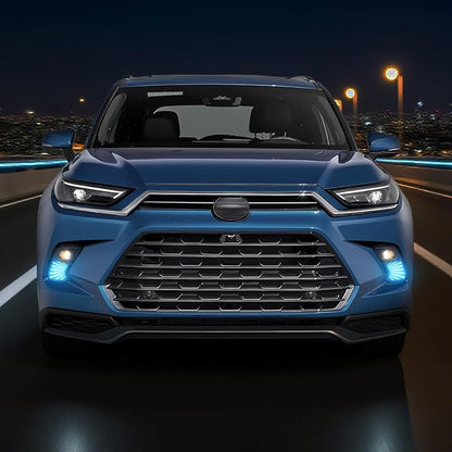 Led Fog Lights Drl for 2024 2025 2026 Toyota Grand Highlander Hybrid | Daytime Running Drl Turn Signal Lights Accessories Grand Highlander XLE Limited Platinum Sport
