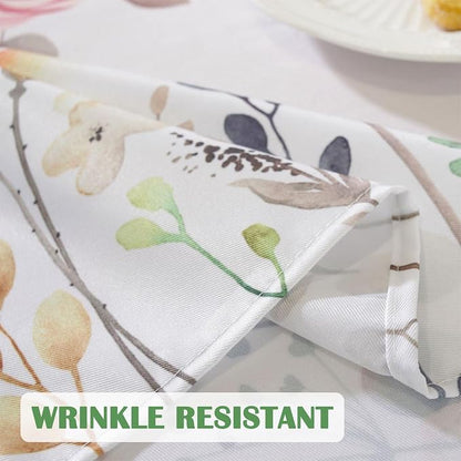 Honellaty Outdoor Tablecloth with Umbrella Hole and Zipper, 52 x 70 Inch | Easy-Install Rectangular Patio Table Cover, Spill-Resistant Washable Polyester for Outdoor Dining and Garden Parties
