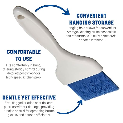 Carlisle FoodService Products 4039214 Galaxy Pastry Brush, 3", Blue