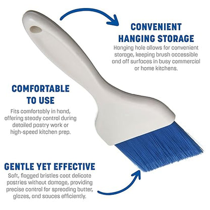 Carlisle FoodService Products 4039214 Galaxy Pastry Brush, 3", Blue