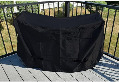 Outdoor High Top Bar Height Dining Set Cover for Patio Furniture Bistro Sets 3 Piece Tall Bar Height Waterproof Heavy Duty Patio Bistro Pub Table and Chairs Cover, 69" L x 32" W x 46" H