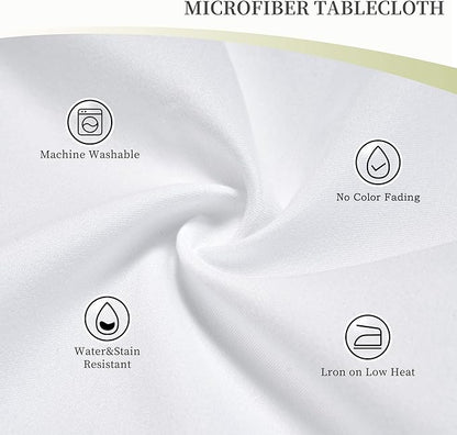 Rectangle 54"x72" Boho Floral Tablecloth Flower Colorful Decorative | Washable Table Cloth for Kitchen Dining Parties Picnic Birthday Spring Summer Farmhouse Home Decor