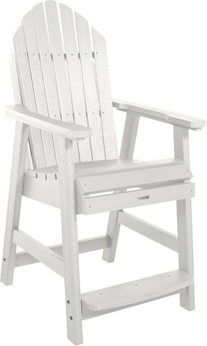 highwood AD-CNA44-WHE Hamilton 5 Piece Square Counter Height Dining Set, White