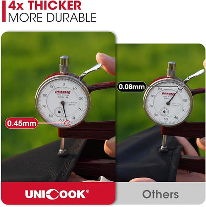 Unicook Grill Cover 60 Inch, Heavy Duty Waterproof Gas Grill Cover for Outside, Fade Resistant Outdoor Barbecue Protector, Compatible with Weber Char-Broil Nexgrill BBQs up to 58" Wide