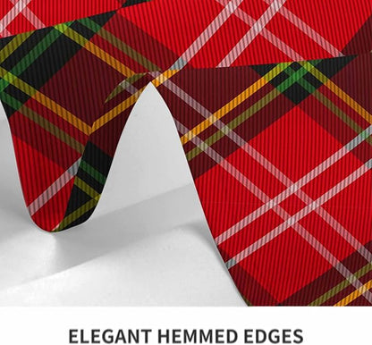 TKS MITLAN Colorful Plaid Line Tablecloth Decor Scottish Classic Checked Fashion Simple Stripe Design Table Cloth Dining Room Kitchen Table Cover 60" X 84" Oblong/Rectangle