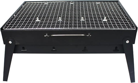 Portable Stainless Steel Grill, Home Charcoal Grill and Outdoor Folding Grill, Perfect for Traveling, Outdoor Cooking and BBQ, Camping, Picnics.